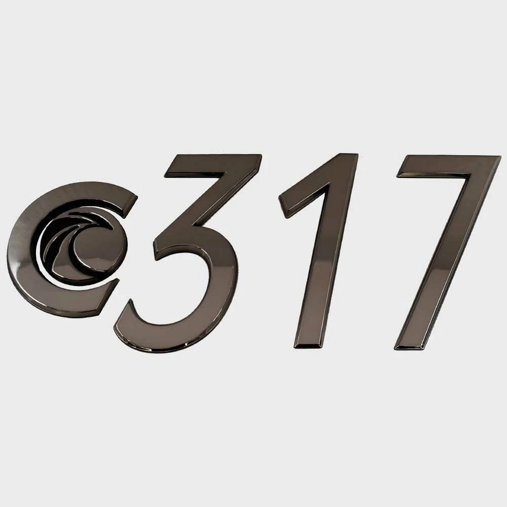 Bryant Boat Raised Model Decal U37966-02 - Emblem 317 Chromax Pewter
