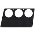 Bass CAT Boat Blank Gauge Panel - 8 X 4 3/4 Inch Black with Lines