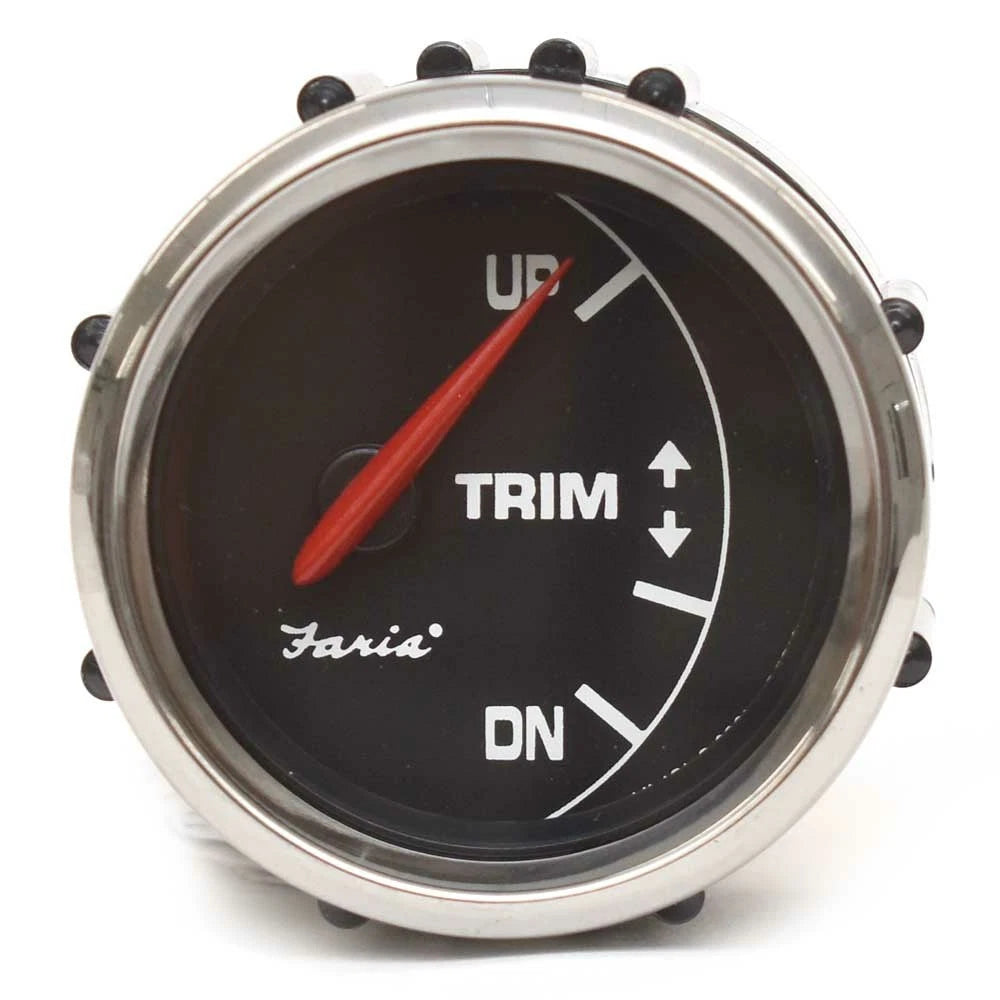 Faria Boat Trim Gauge GP8125A - Mercury Black Silver