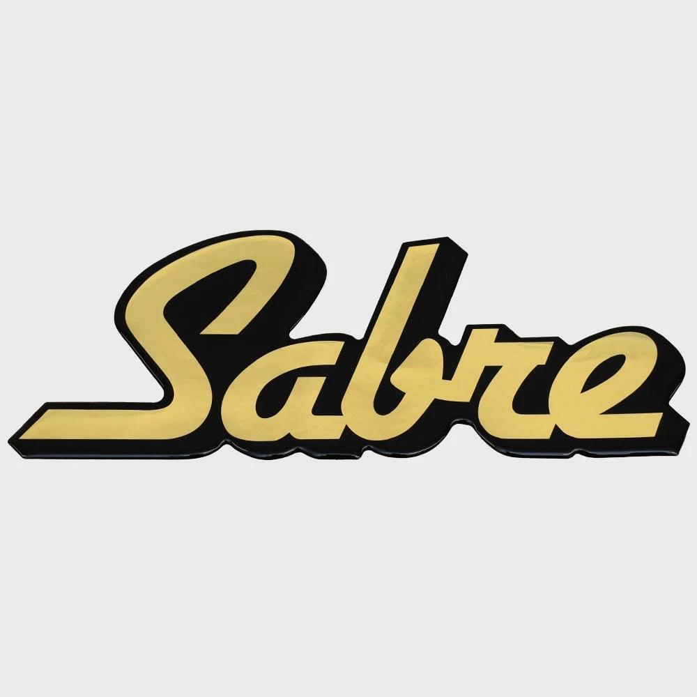 Bass CAT Boat Raised Decal Sticker 33067 - Sabre Gold Black