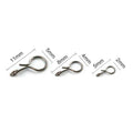 50x Fly Fishing Snap Hooks Connectors Quick Change for Flies Hook Lures Tackle