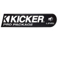 Kicker Boat Raised Decal - Pro Package 13 1/4 X 3 1/8 Inch Black