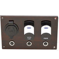 Xcursion Boat Switch Panel 13476 - Royal Mahogany Plastic (kit)
