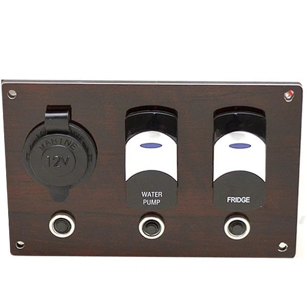 Xcursion Boat Switch Panel 13476 - Royal Mahogany Plastic (kit)
