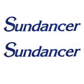 Sea Ray Sundancer Boat Model Decal 136976-01 - Blue Stickers (pair)
