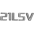 Malibu Boat Raised Decal 5947103 - 21 LSV Silver Black 8 1/2 X 2 Inch