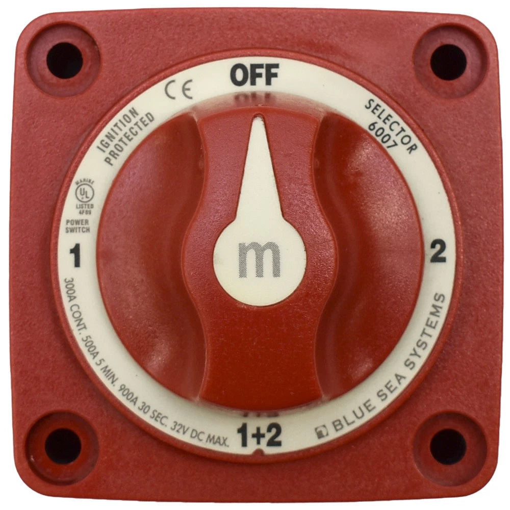 Blue Sea Systems Boat Dual Battery Switch 6007 - 300A 32V