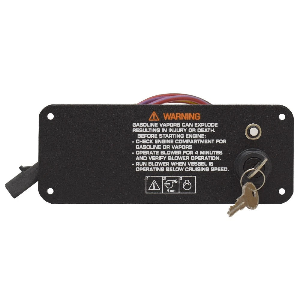 Four Winns Boat Ignition Panel 025-4530 - Black Aluminum