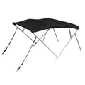 4 Bow 10ft Bimini Top Boat Cover 97-103W 54H Square Frame Canvas Open Box
