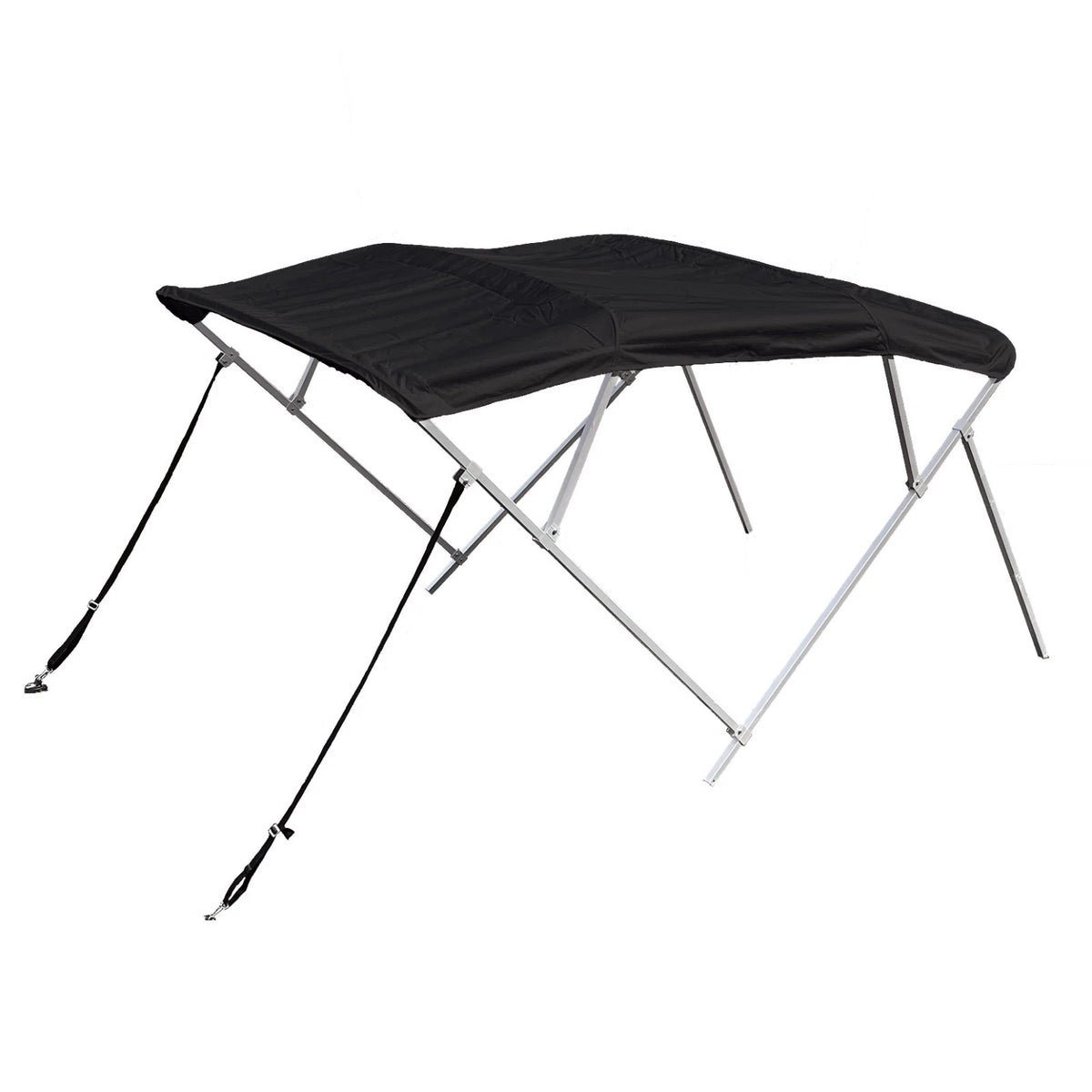 4 Bow 10ft Bimini Top Boat Cover 97-103W 54H Square Frame Canvas Open Box