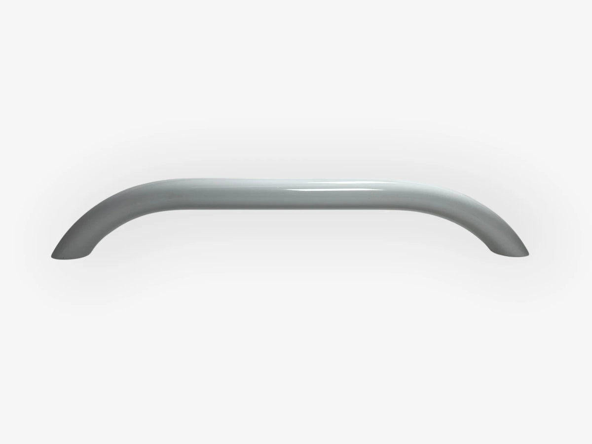 Boat Grab Rail, 20in, White, 1/4in Bolt Holes