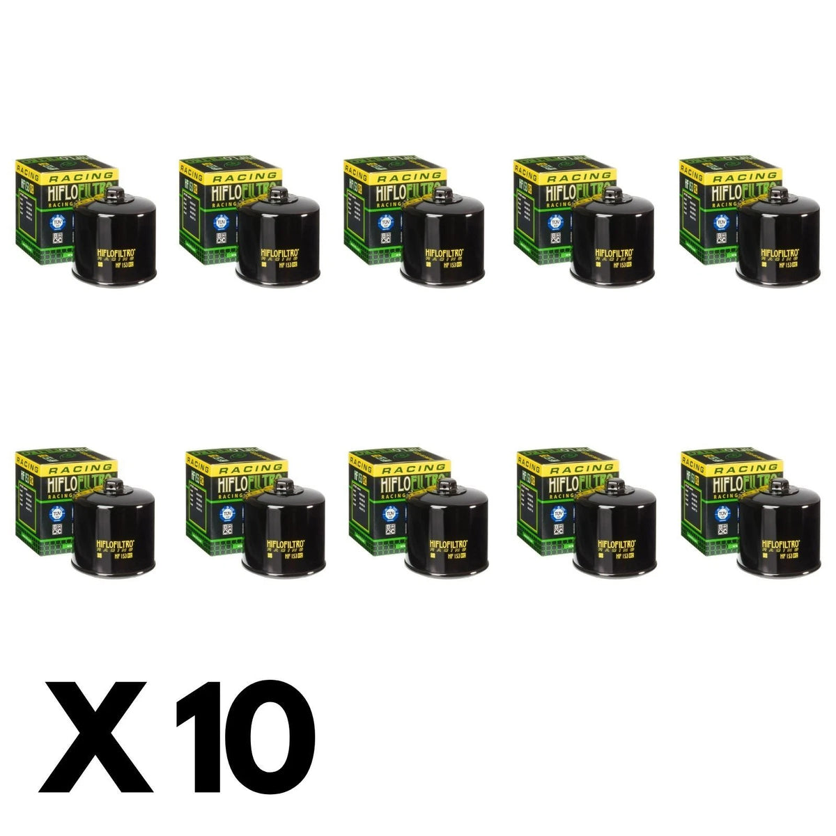 10 Pack Hiflo Oil Filter for Ducati 939 Hyperstrada 2016-2018 (with Nut)