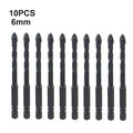 6mm Sharpened Drilling for Tile Brick Glass Hex Shank Kit Marble Mirrors