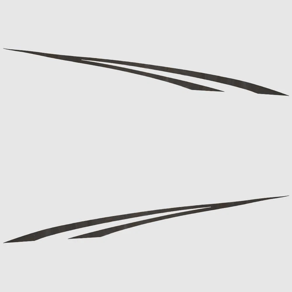 G3 Pontoon Boat Graphic Decals - LX Black Stickers (set of 2)