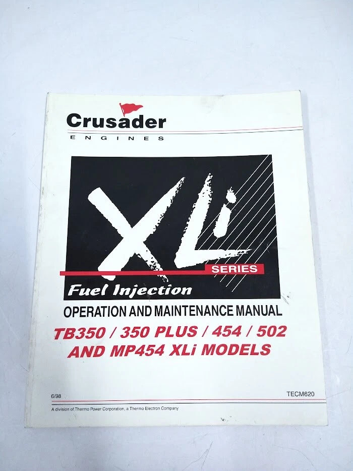 Crusader TECM620, XLi Series Fuel Injection Operation & Maintenance Manual
