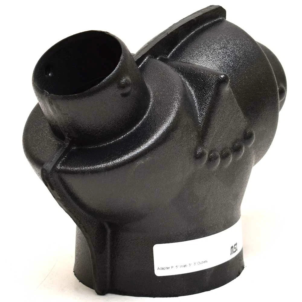 MSI Boat P Duct Connector AP533 - 5 Inlet X 3 X 3 Outlet Black