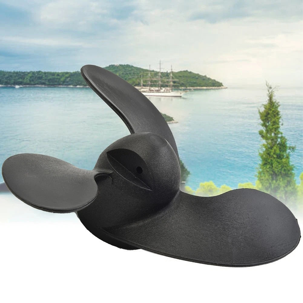 Outboard Propeller 1pc Replacement Accessory Marine Boat 3 Blades Black