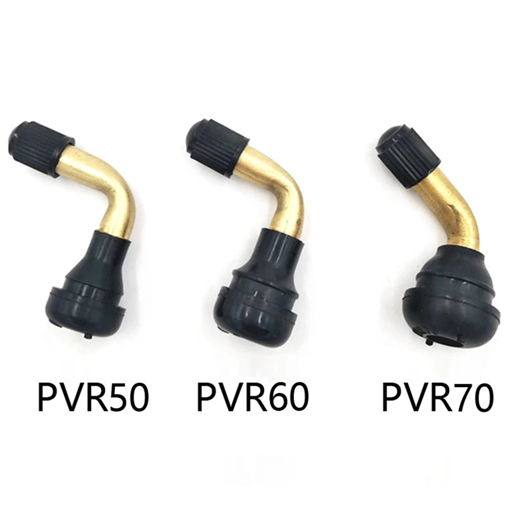 Valve Tubeless Tyre 2pcs 45 Angled Motorcycle PVR70 60 50 Parts Replacement