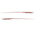Rinker Boat Graphic Decals - Captiva Rose Gold Red Stickers (set of 2)