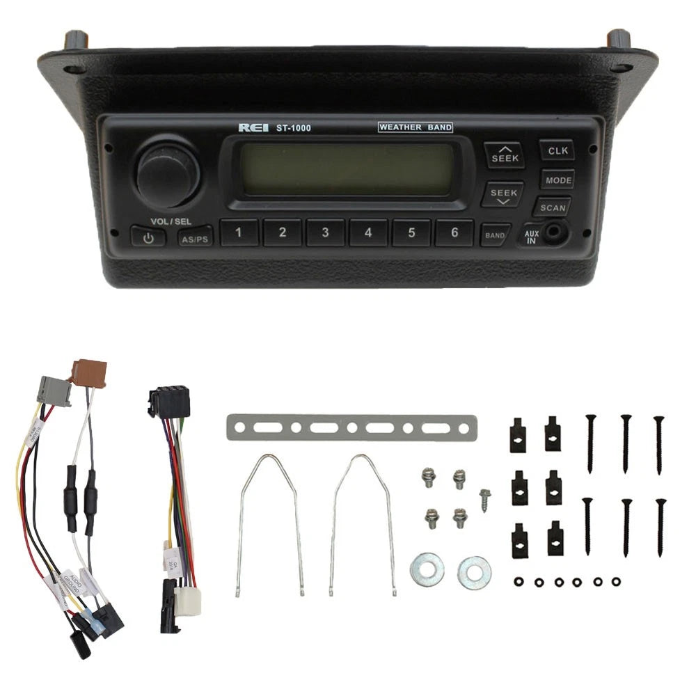AM/FM/WB Digital Radio Black Bezel Fits John Deere 30 & 40 Series 701190