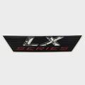 Larson Boat Raised Emblem Decal 8154021 - LX Series Black Red Gray Sticker