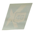 MasterCraft Boat Decal 755433 - X46 White 3 3/4 X 4 1/8 Inch