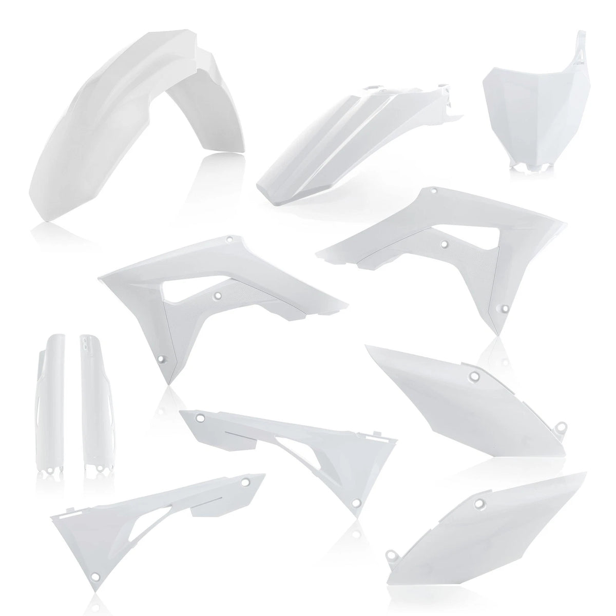 ACERBIS Full Plastic Kit White – Fits Honda CRF450R & CRF250R 2019-2022