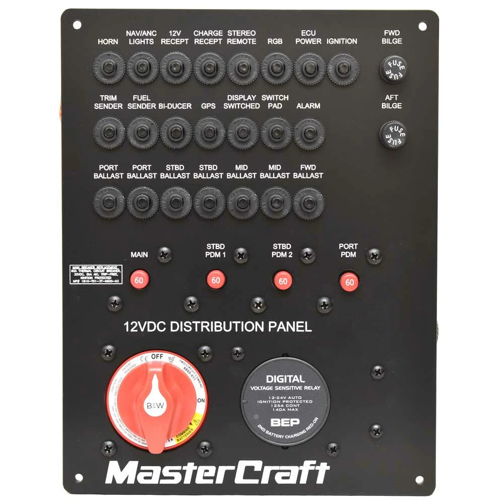 MasterCraft Boat Power Distribution Panel 501236 - X22/X24/Star 12VDC
