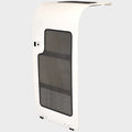 Rinker Boat Cuddy Cabin Screen Door - Sliding White Acrylic (scuffs)