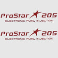 MasterCraft Boat Decals 759928 - ProStar 205 Cabernet Red (pair)