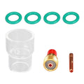 7pcs TIG Welding Torch Accessory Set for WP 92025 with Gas Lens Glass Cup