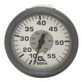 Faria Boat Speedometer Gauge SE9482 - Glastron 55 MPH Gray White