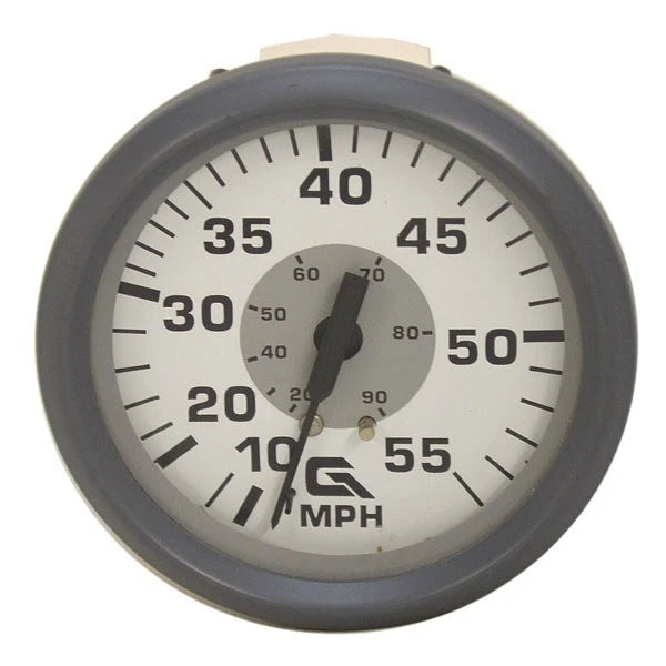 Faria Boat Speedometer Gauge SE9482 - Glastron 55 MPH Gray White