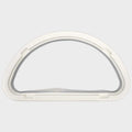 Cruisers Boat Trim Ring - Window D-Shaped White Plastic