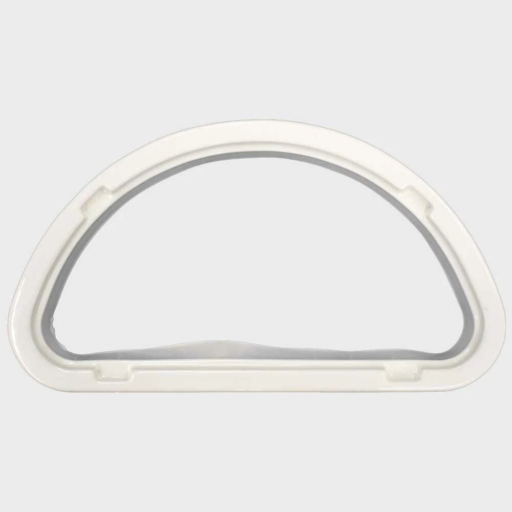 Cruisers Boat Trim Ring - Window D-Shaped White Plastic