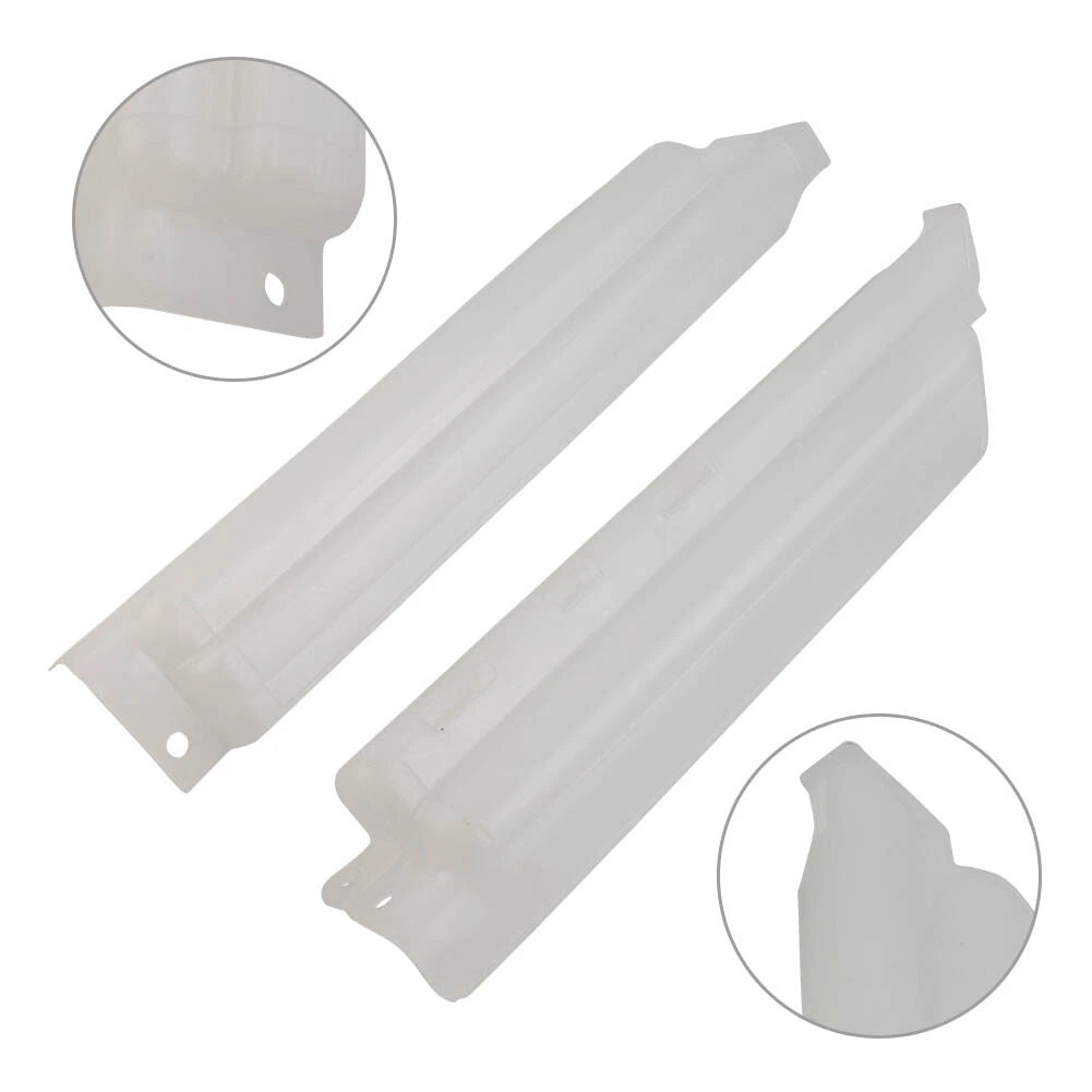 2pcs Motorcycle White Fork Slider Guard Protector for Kawasaki KLX250R 1994-96
