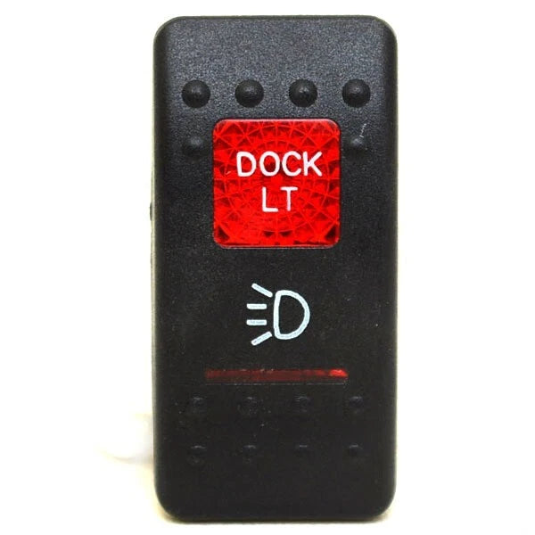 Carling Boat Rocker Switch Cover - Dock Light 12V Illuminated