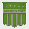 MasterCraft Boat Raised Decal Emblem 7502057 - Lime Green Transom Shield