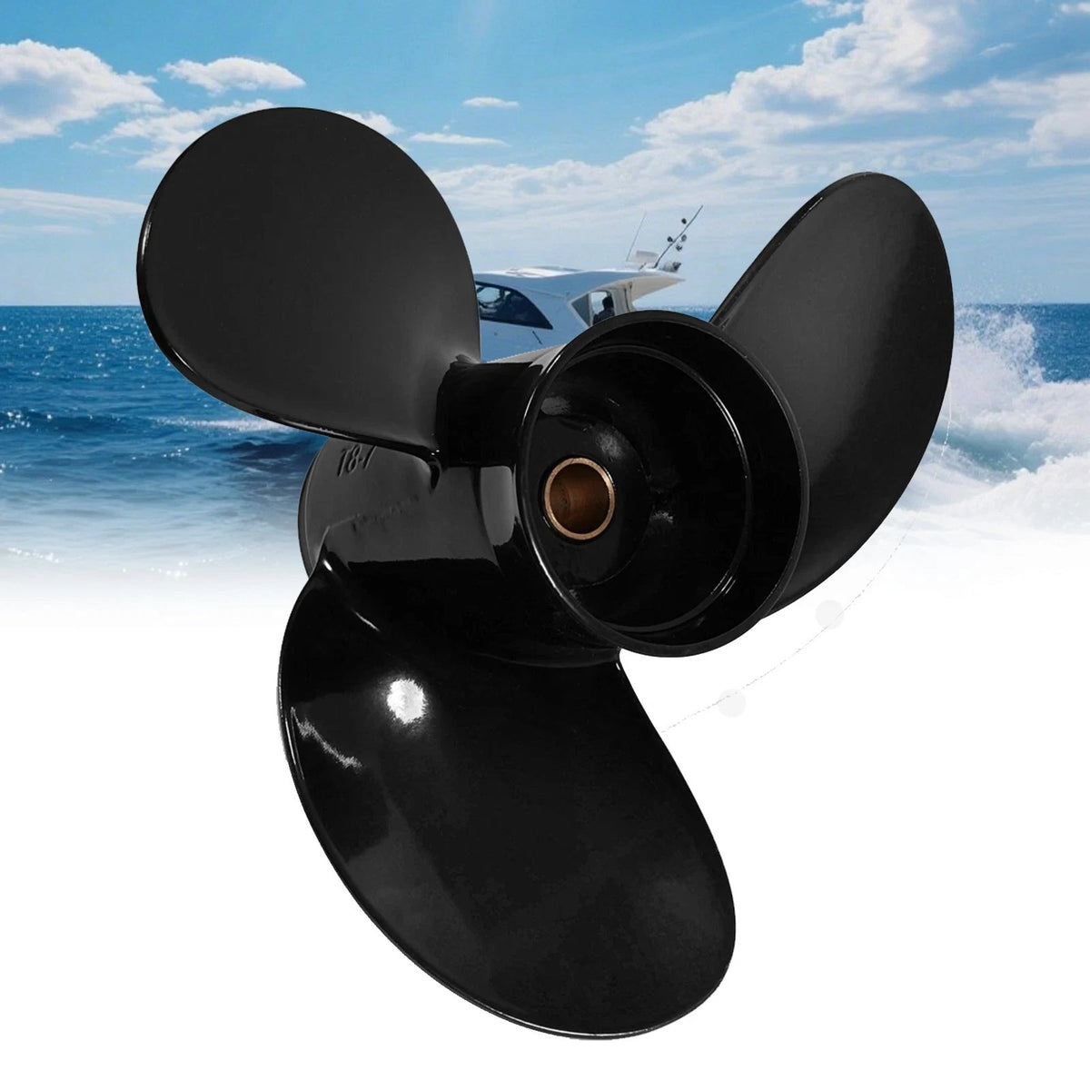7.8 X 7P Aluminum Propeller for Mercury Motor Engines 4-HP 12Tooth 48-812949A02