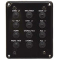 Godfrey Pontoon Boat Breaker Switch Panel - Black Plastic with Harness
