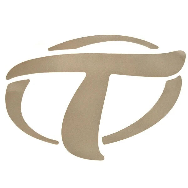 Tahoe Pontoon Boat Decal 084416PM - Logo Sticker Metallic Pewter