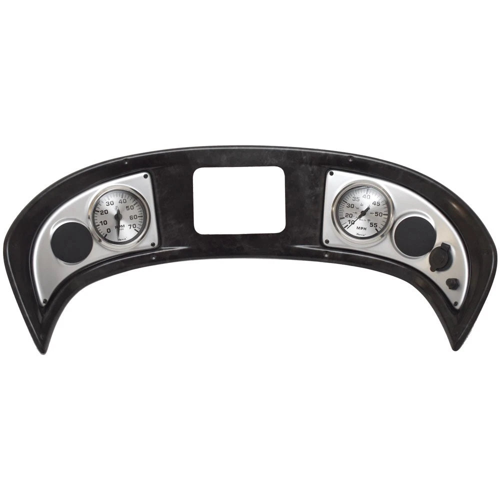 G3 Boat Dash Gauge Panel 73422995 - Woodgrain Black Silver