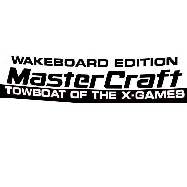 MasterCraft Boat Towboat Decal 758186 - 26 1/4 X 6 Inch Black