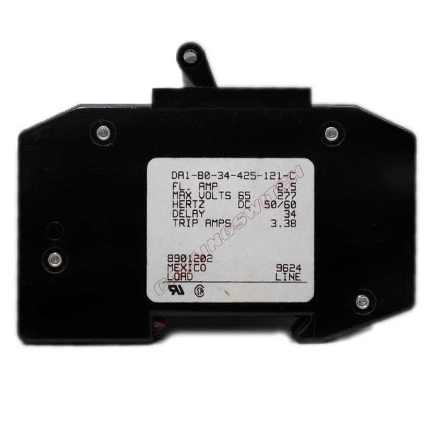 Carling Boat Circuit Breaker DA1-B0-34-425- 121-C - 2.5 Amp Toggle