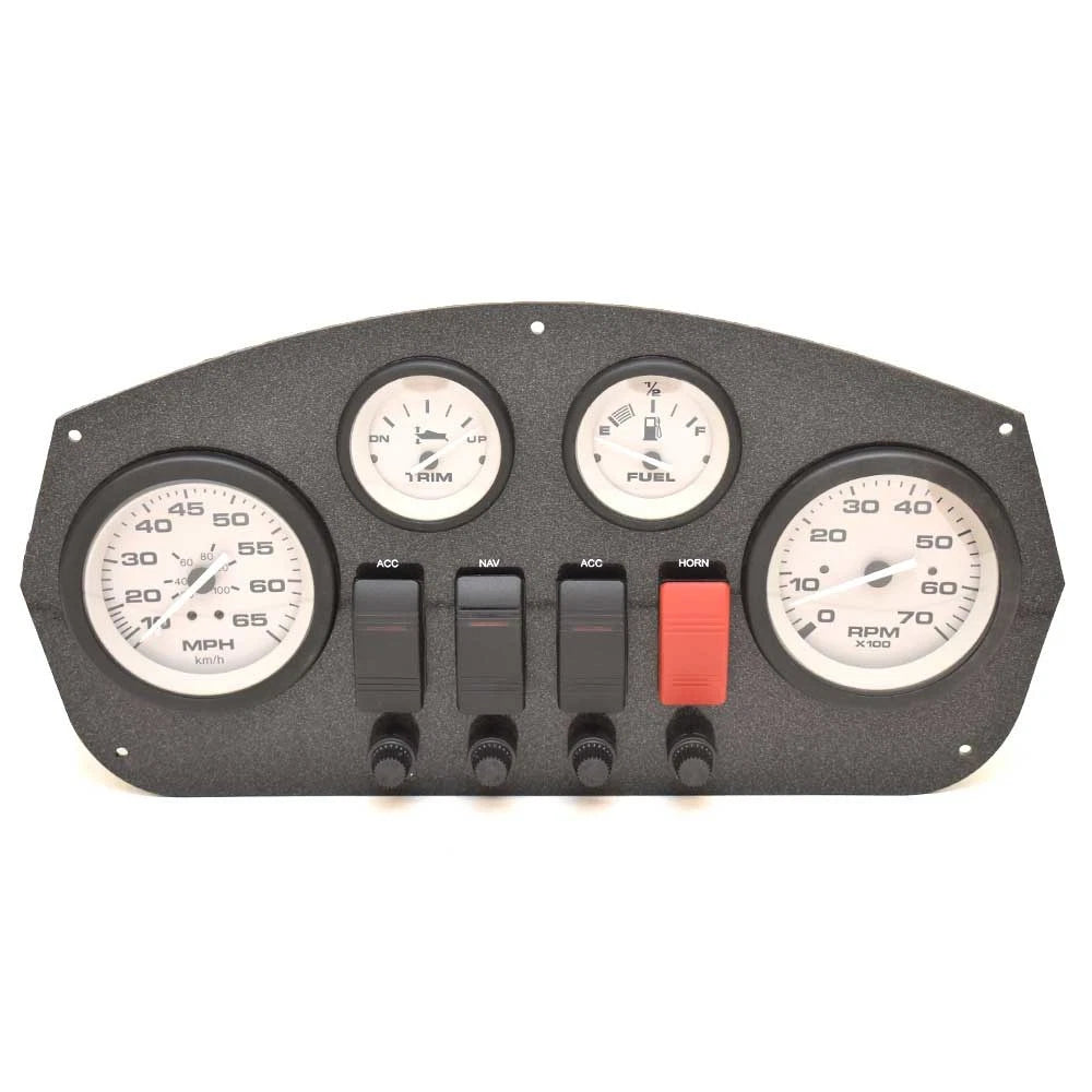 Lowe Boat Dash Panel 2313388 - with Teleflex Gauges 14 X 7 1/4 Inch