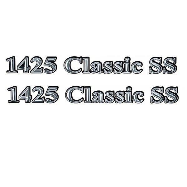 Lund Boat Decals 1986410 - 1425 Classic SS Gray Stickers (pair)