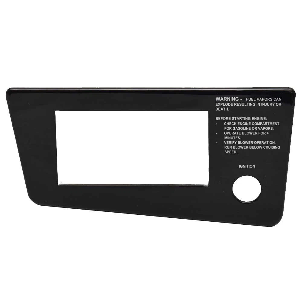 Cobalt Boat Blank Ignition Panel 503204BL - Black Acrylic