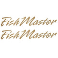Palm Beach Pontoon Boat Decal - Fishmaster Gold Stickers (pair)
