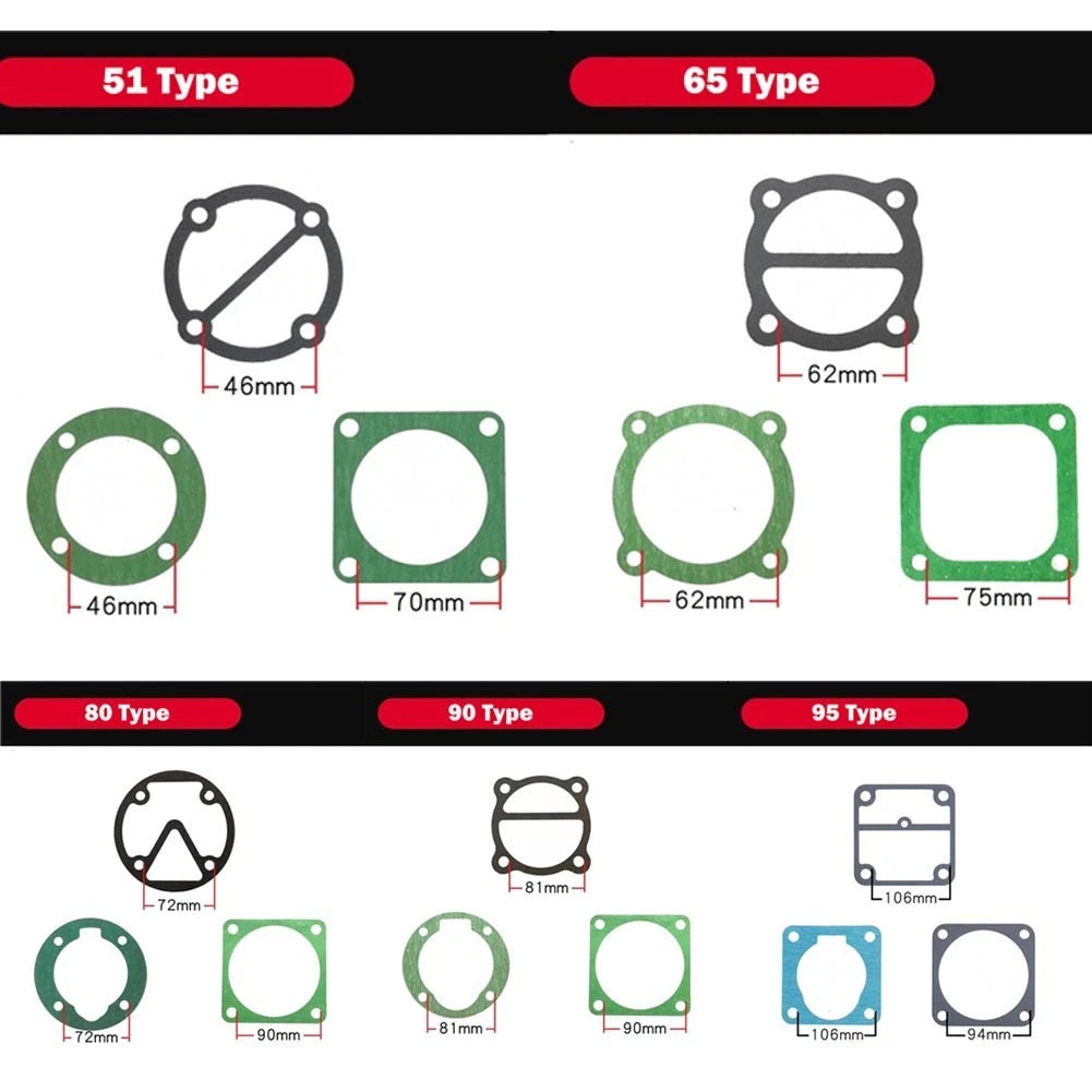 Head Gasket Set for Air Compressor Replacement Tools Valve Plate Gaskets