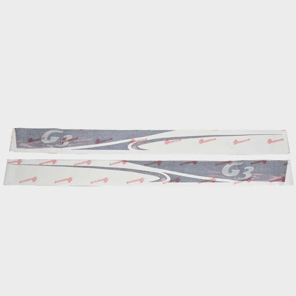 G3 Boat Graphic Hull Decals 73405133 - Black Red Stickers (set of 2)